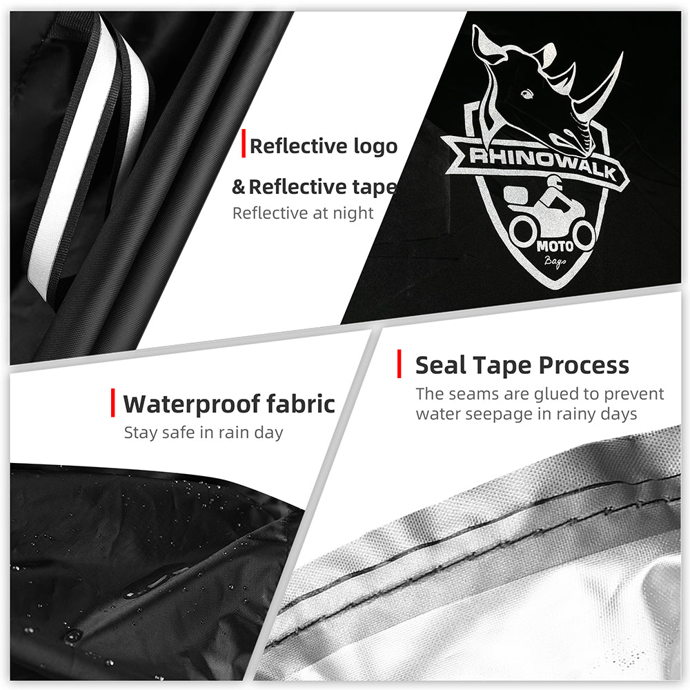 RHINOWALK F1003 XXL Size Motorcycle Anti-sun Waterproof Cover Outdoor Motorbike Foldable Polyester Cover RHINOWALK F1003 XXL Size Motorcycle Anti-sun Waterproof Cover Outdoor Motorbike Foldable Polyester Cover
